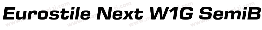 Eurostile Next W1G SemiBold字体转换